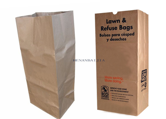 Brown Flexo biodegradável imprime os sacos de papel Multiwall da recusa
