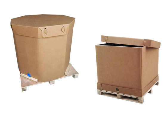 recipiente líquido de papel do tanque do pacote IBC de 220l 1000l com válvula