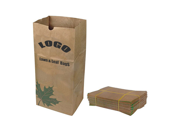 Sacos de papel resistentes Brown do gramado do papel de embalagem 30 de jarda galões de folha do desperdício