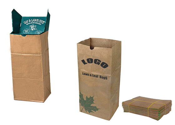 Logo Lawn Paper Bags feito sob encomenda uma grande capacidade de 30 galões