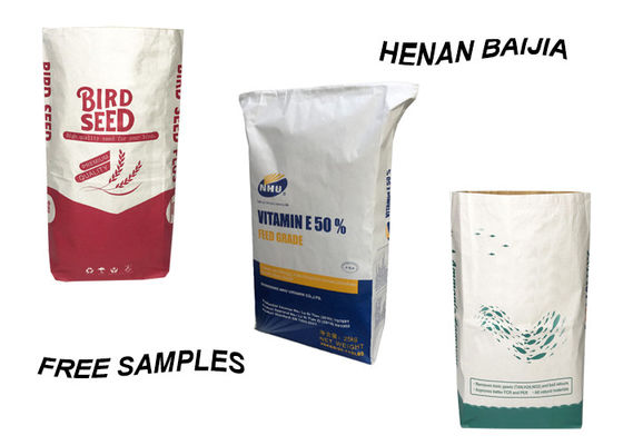 Produto comestível inferior dos sacos do papel de parede do quadrado aberto da boca multi