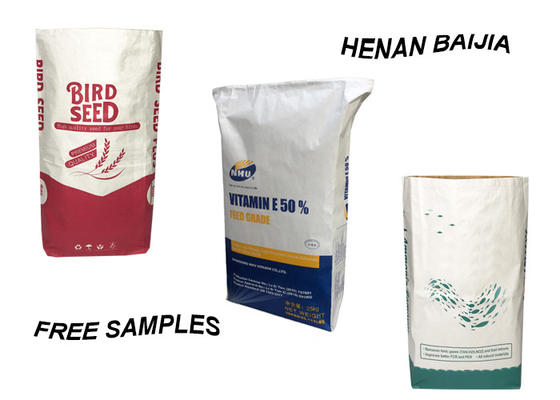 Os sacos de papel brancos de Multiwall Kraft do produto comestível de Brown aquecem - sacos de papel selados